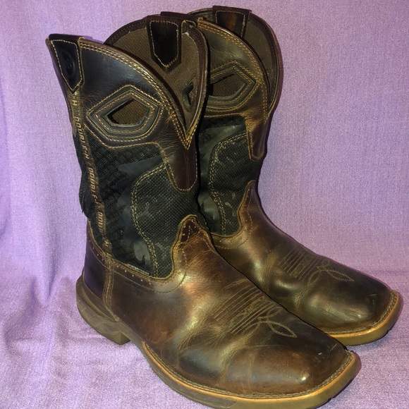 Used Men’s Double H Cowboy Work Boots Size 10.5D DH5366 - Picture 1 of 14